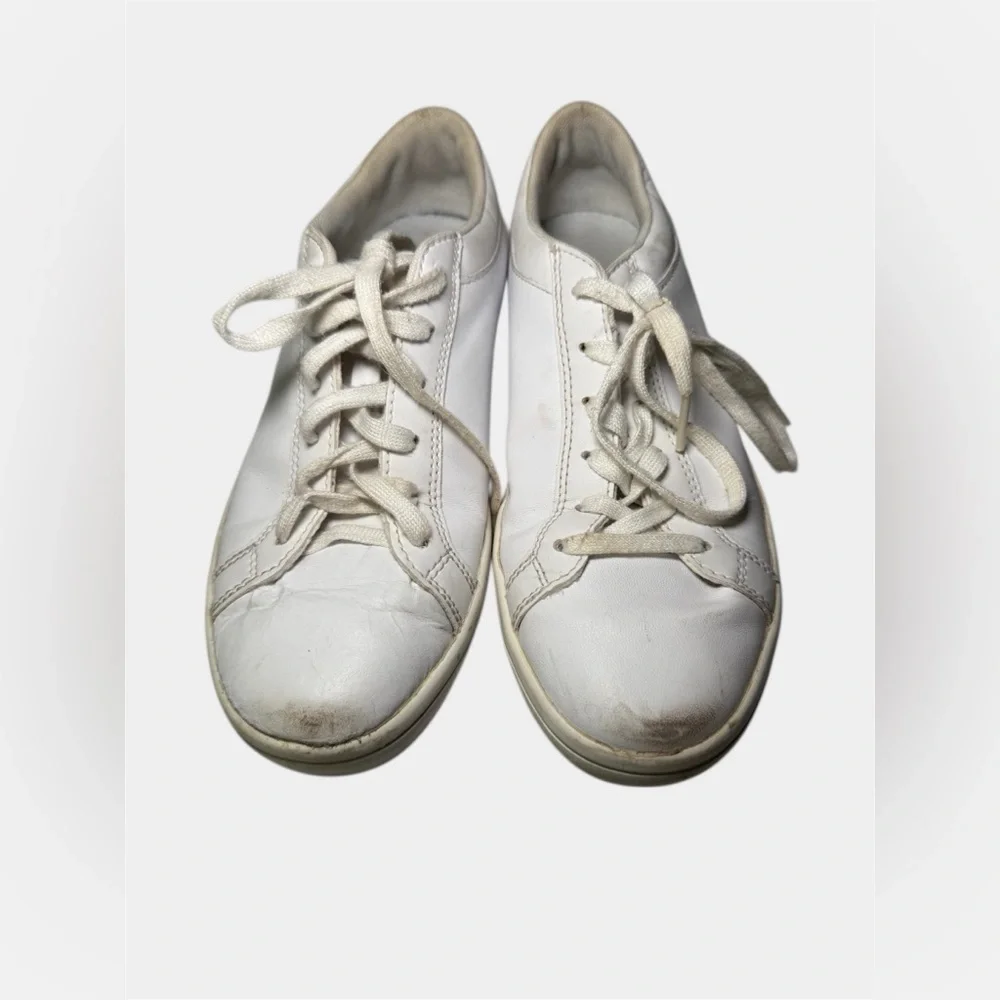 Lacoste Sneakers Womens Youth Size 6.5 White Green Low Top Classic Sporty